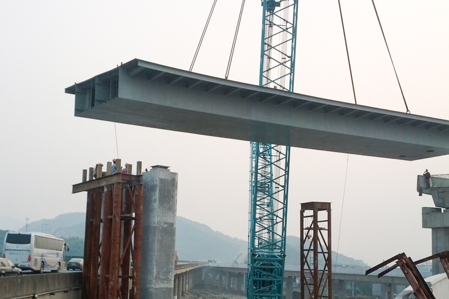 Ferro Box Girder Pons in Expressway-transitu Sectionis a Chuanshan ad Haosifang, Ningbo